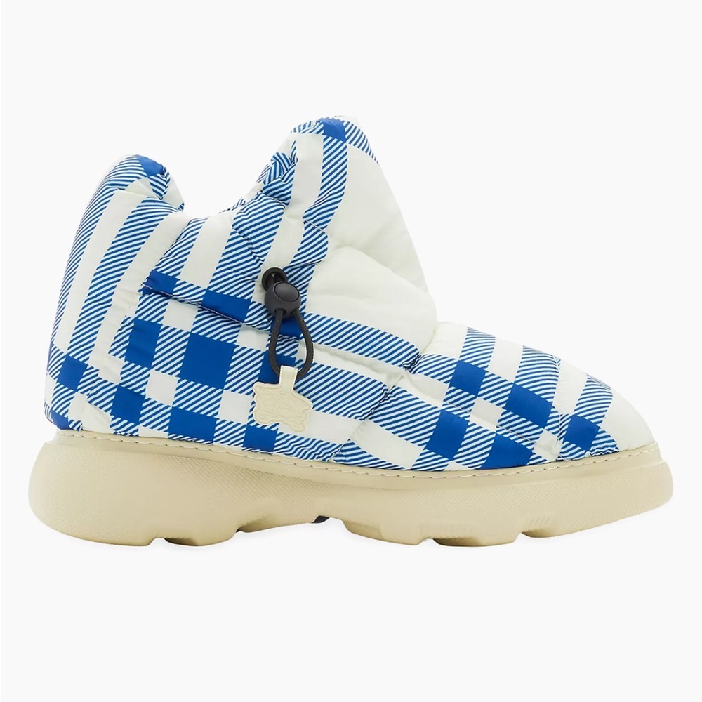 Burberry Check Pillow Boots Blue White Men’s Size EU 41/US 8
